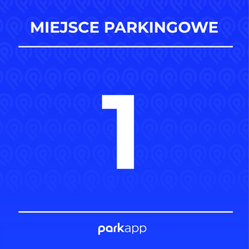 Tablica numeracyjna niebieska